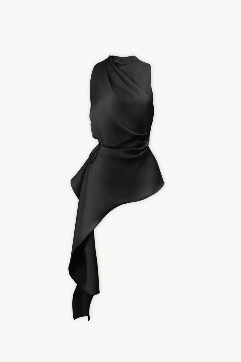 美品✨GIANA SAFFRON Asymmetrical Midi Dress GIANA - SAFFRON Asymmetrical Midi Dress S | M | L | XL Black