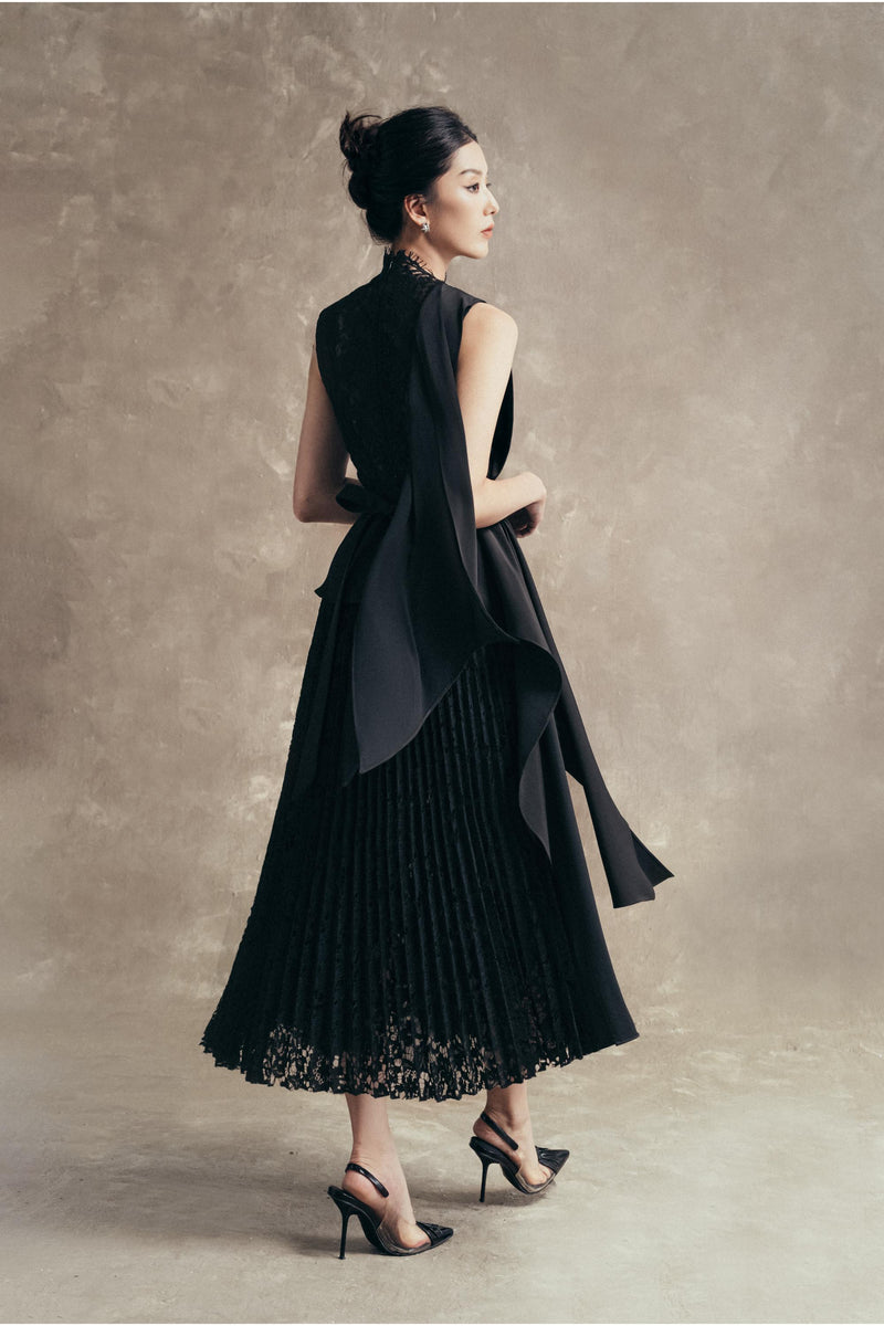 国内発*GIANA SAFFRON アシンメトリカル ミディドレス 選べる2色 SAFFRON Asymmetrical Midi Dress – GIANA official website