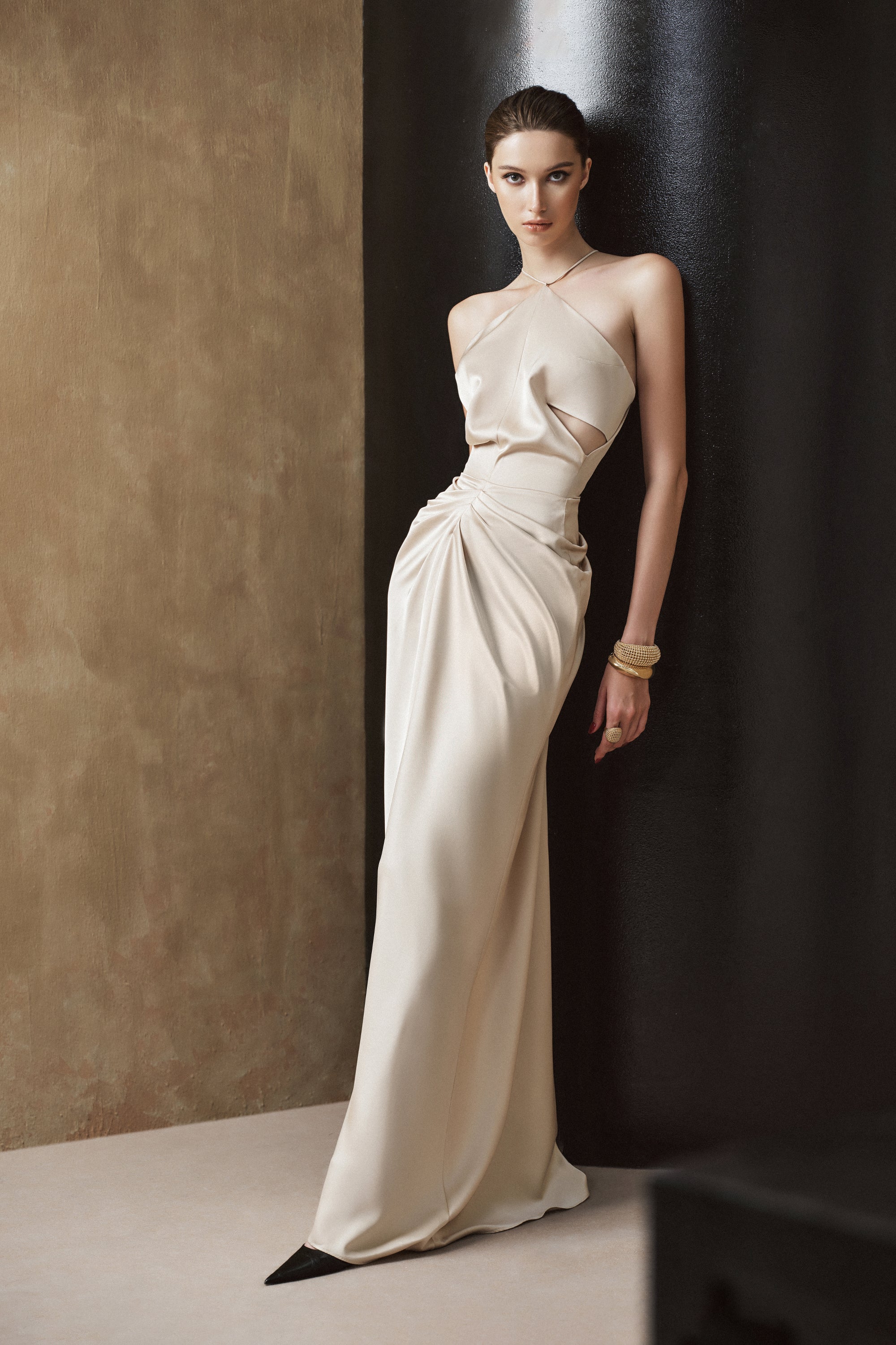 RIDEAU Gathered Long Dess