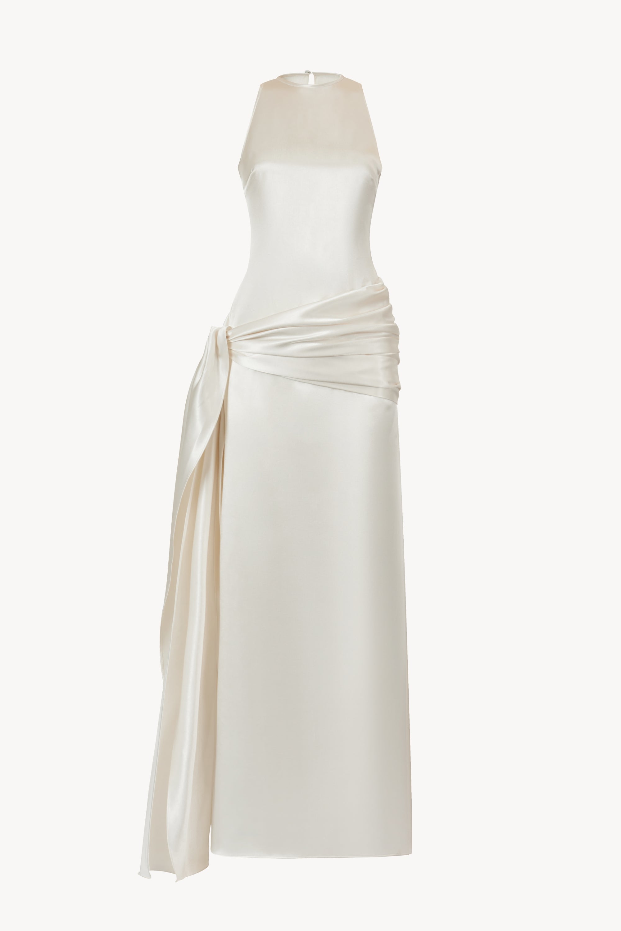 LAN Embroidered Long Dress