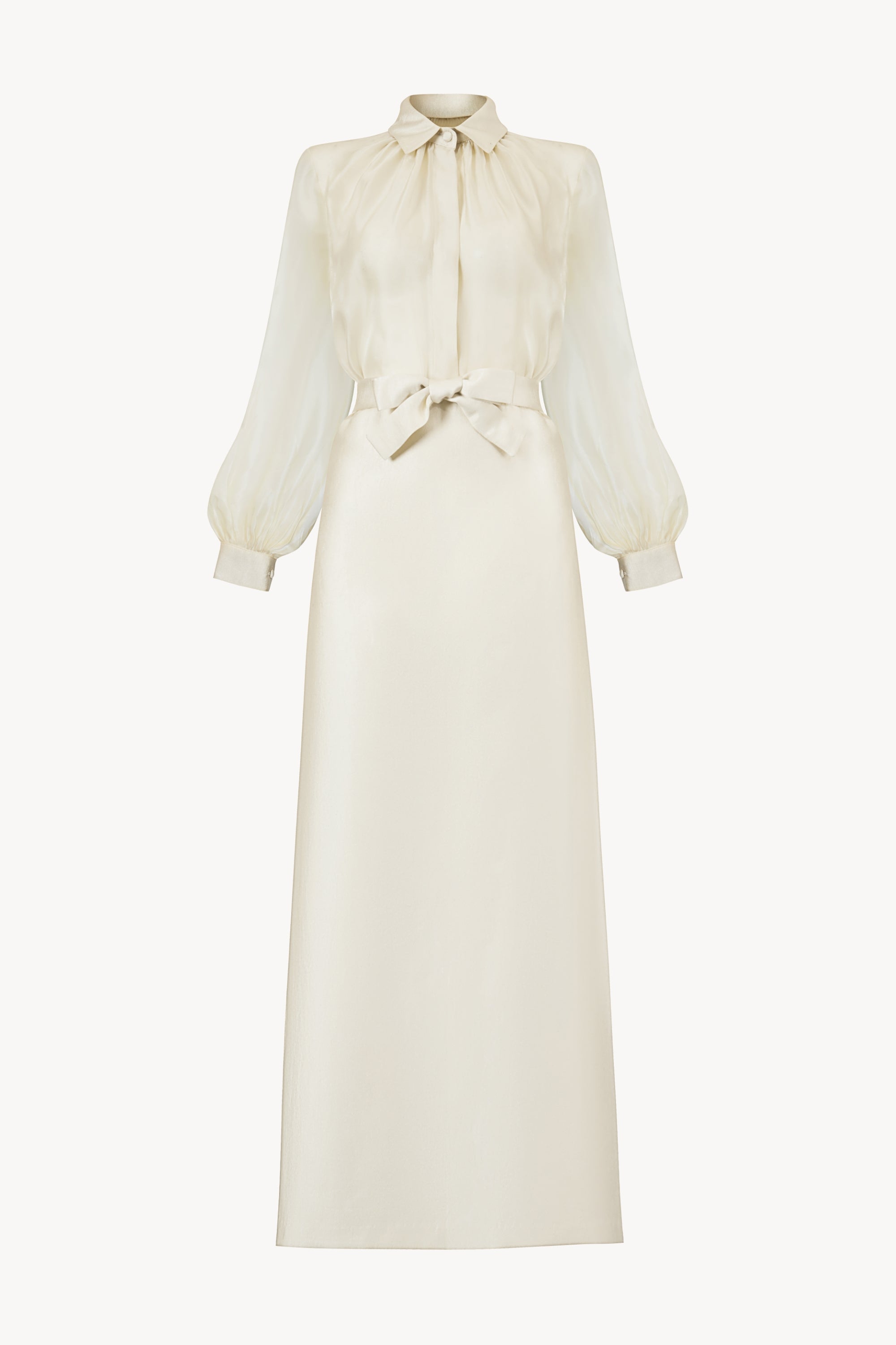 CHANSON Long Shirtdress
