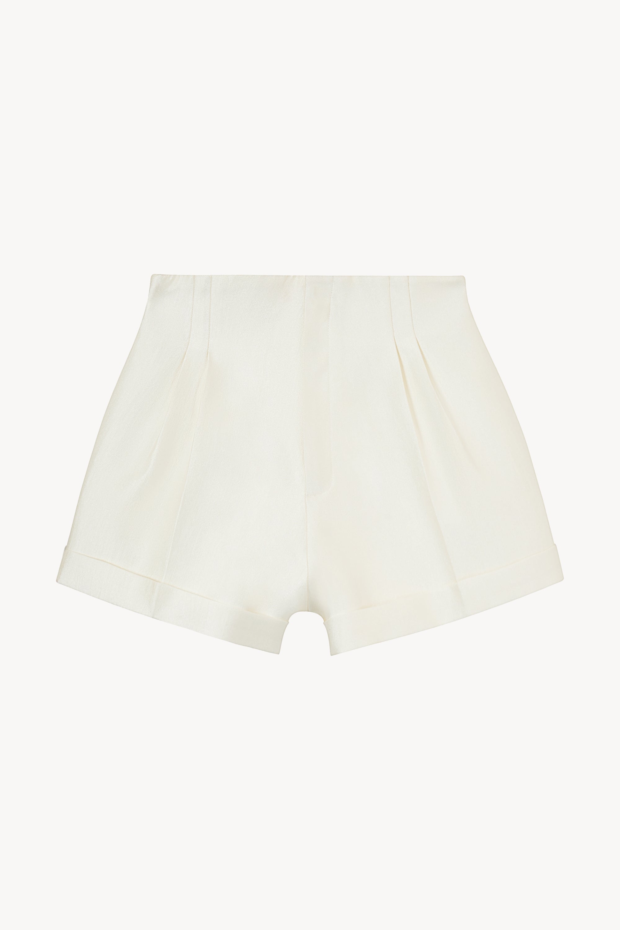Turn-up Hem Flared Shorts