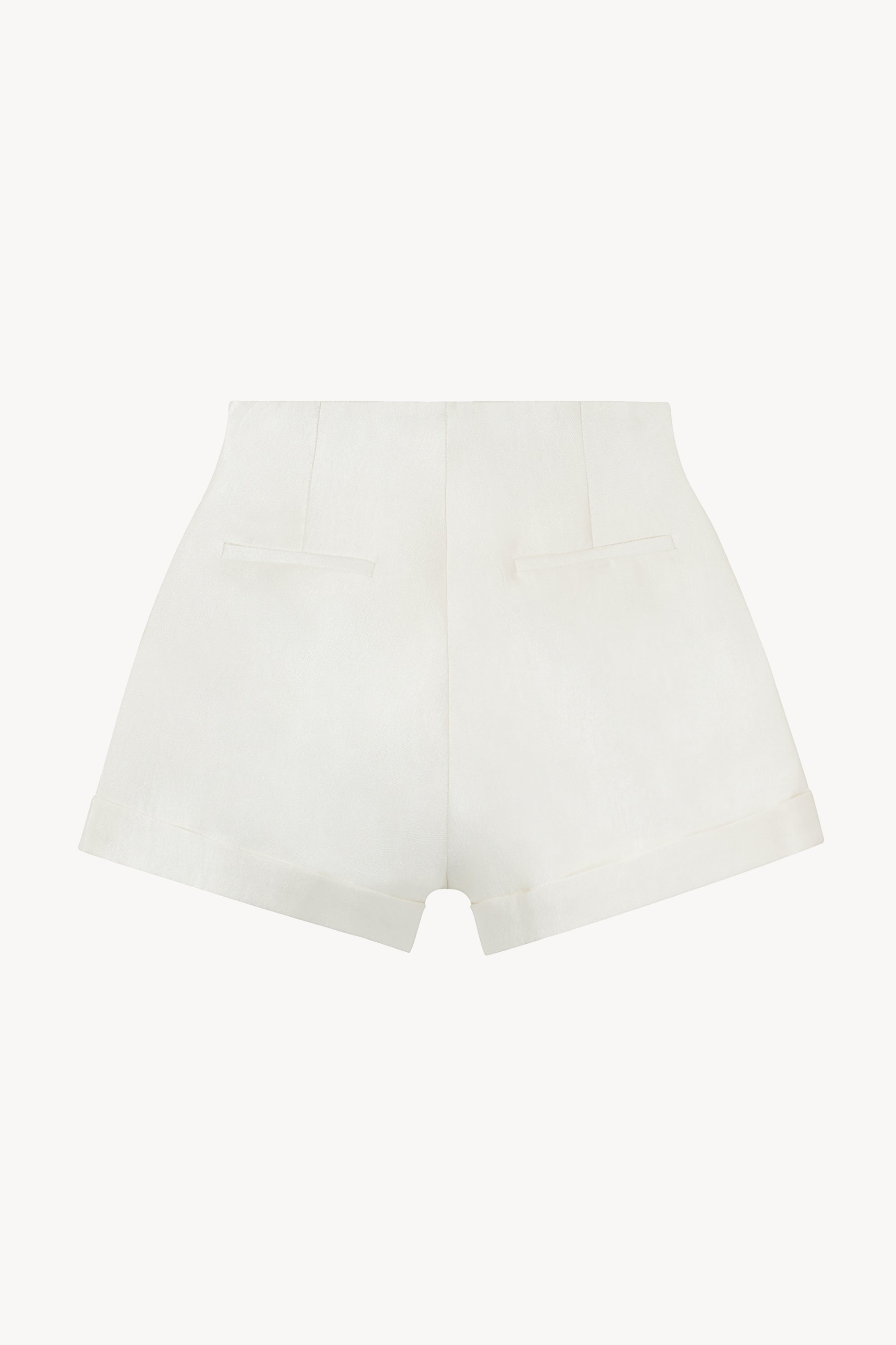 Turn-up Hem Flared Shorts