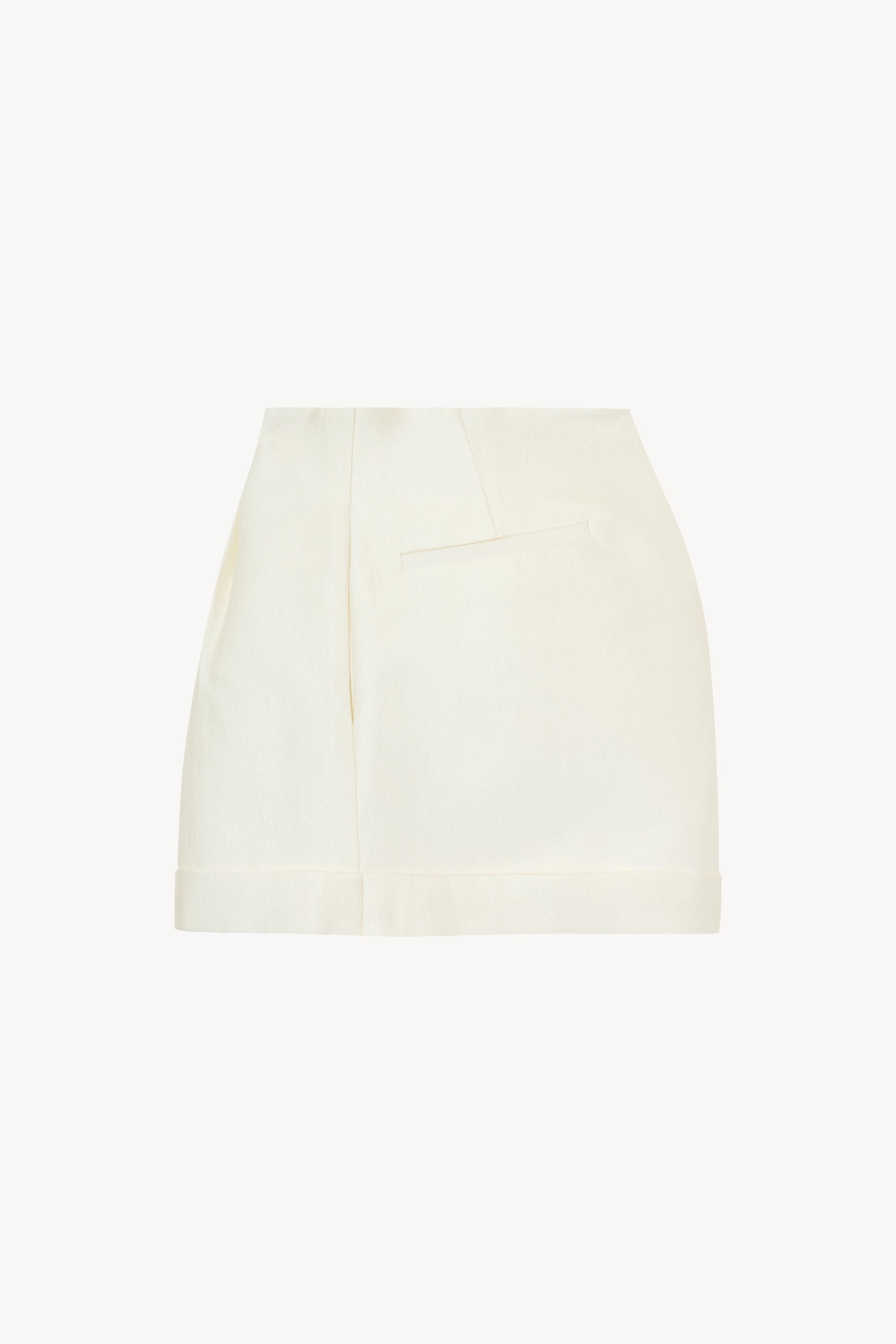 Turn-up Hem Flared Shorts