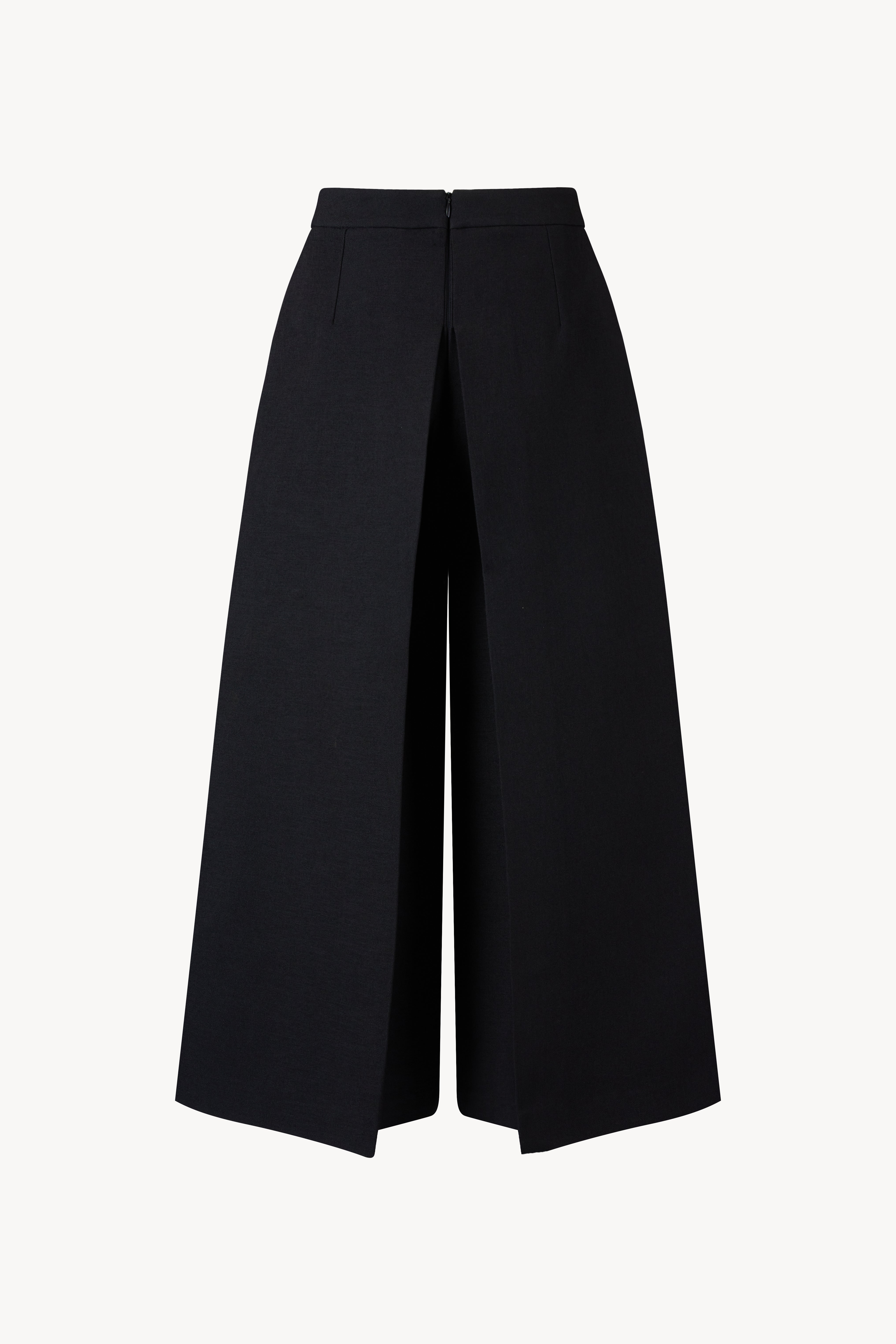 Box Pleated Wide-leg Culottes