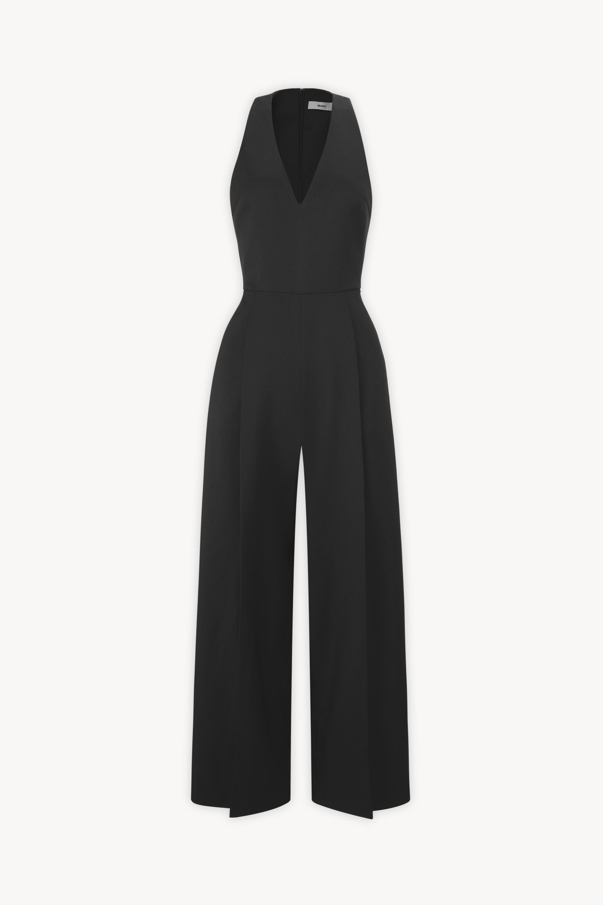 V-neck Wide-leg Jumpsuit