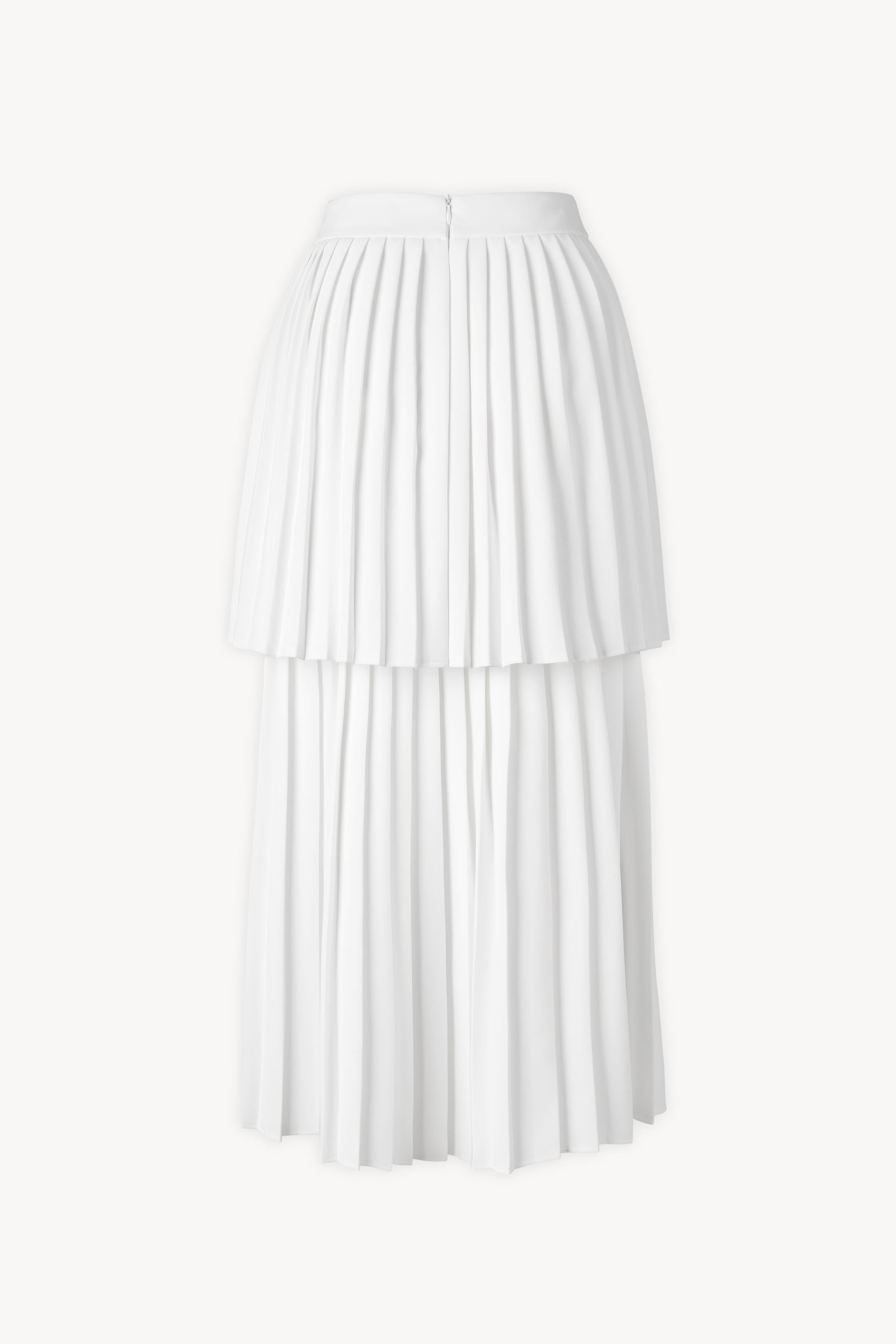 Pleated Tiered Skirt