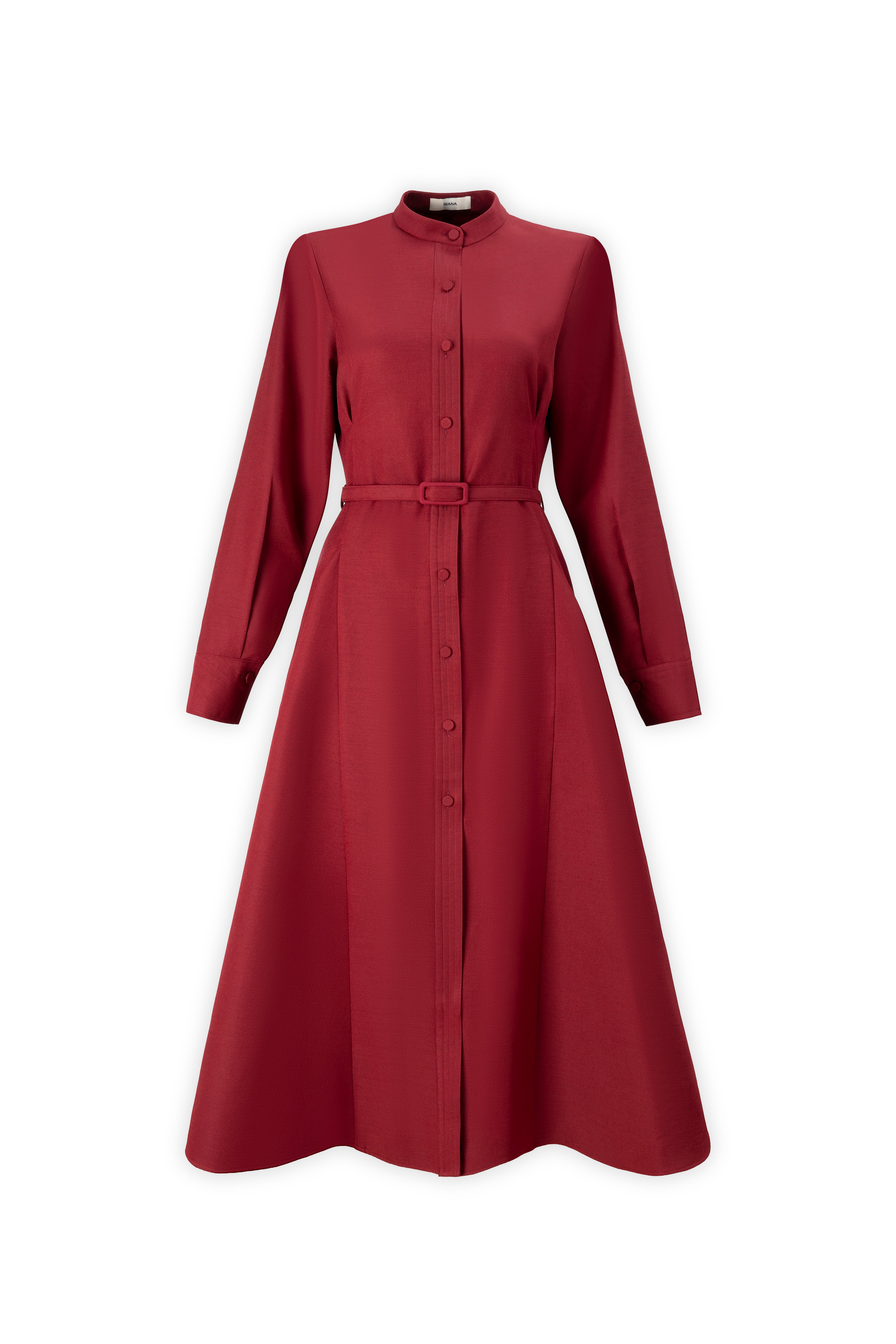 Soft-tailor Belted Shirtdress